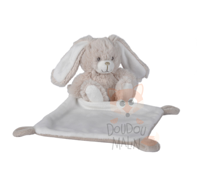  forest peluche   lapin blanc beige 30 cm 